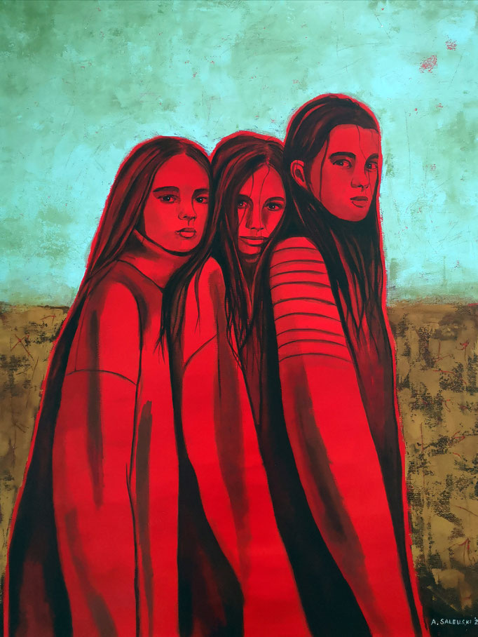 SISTERS | 2022 | Acryl auf Leinwand | 60x80 cm