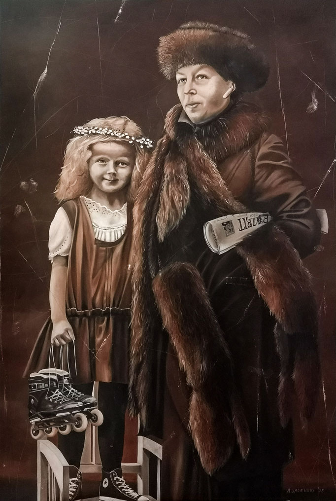 DER AUSFLUG (Rekonstruktion #4) | 2025 | Öl auf Leinwand | 80x120 cm