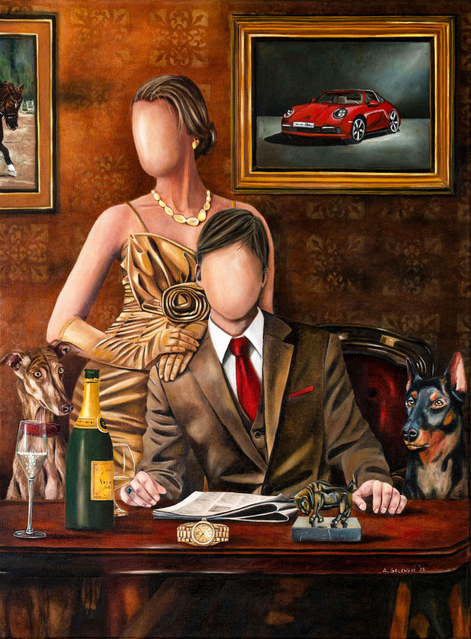 SEIN UND HABEN | 2023 | Öl auf Leinwand | 80x60 cm