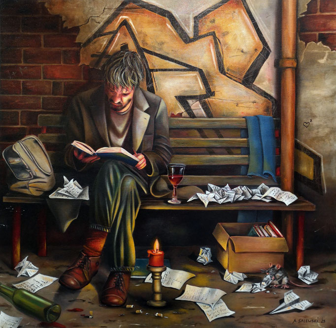 NACHTGEDANKEN | 2025 | Öl auf Leinwand | 80x80 cm