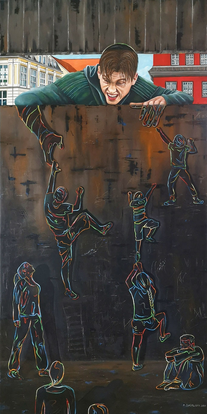 PLATONS HÖHLE | 2020 | Öl auf Leinwand | 160x80 cm