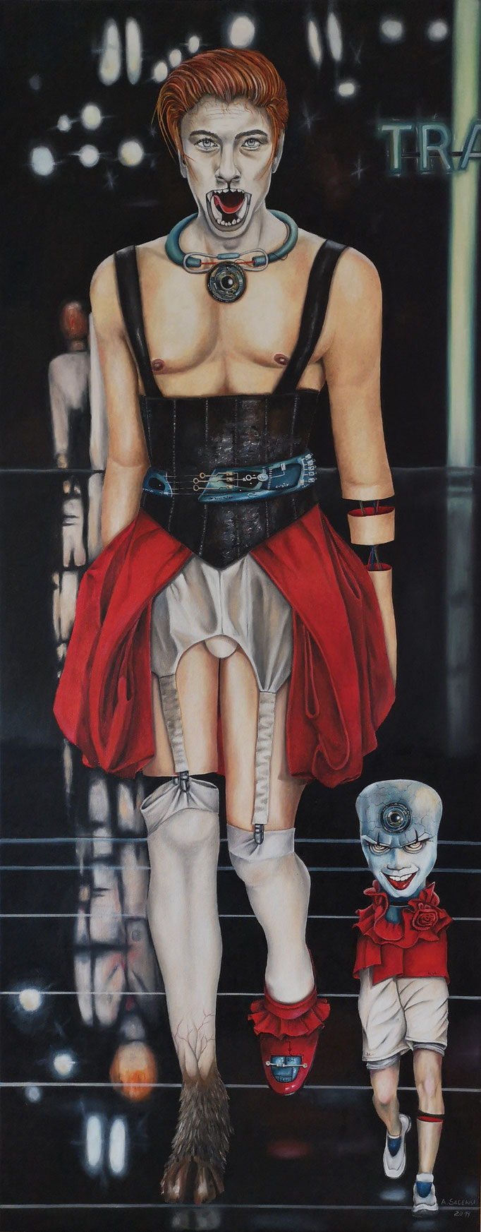 IT'S FASHION III | 2019 | Öl auf Leinwand | 150x60 cm