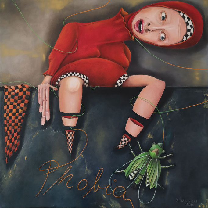 "Phobia" | 2020 | Öl auf Leinwand | 60x60 cm