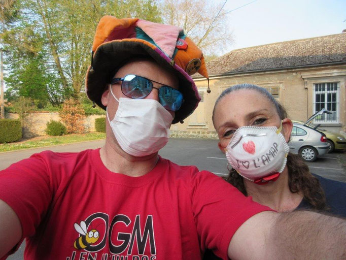 De gauche à droite : Benoît Périn, président et Cynthia Monticelli, secrétaire, de l'AMAP "Les Saveurs du Tardenois".