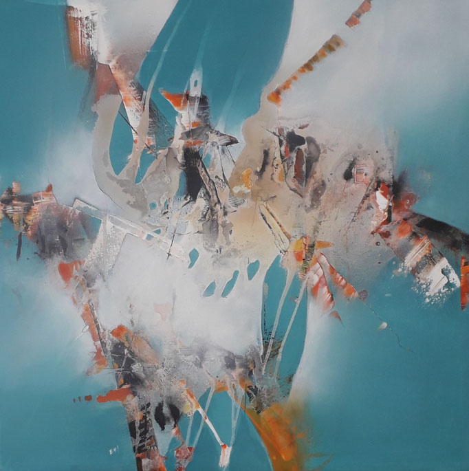 67 "Discoveries" Acryl auf Leinwand 100 x 100 cm