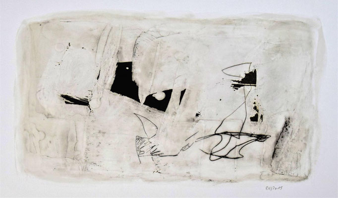 12 Wachs + Öl auf Papier 25 x 46 cm