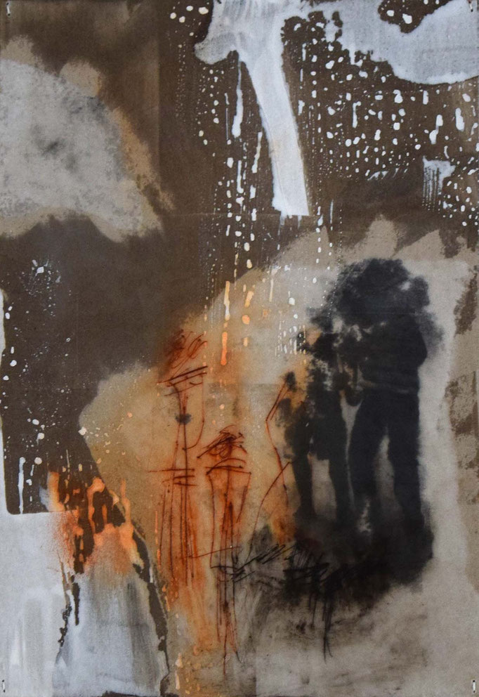 17 Mixed Media auf Karton 21 x 15 cm