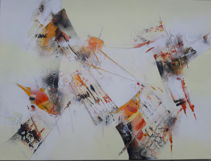 109 "Moving" Acryl auf Leinwand 90 x 120 cm