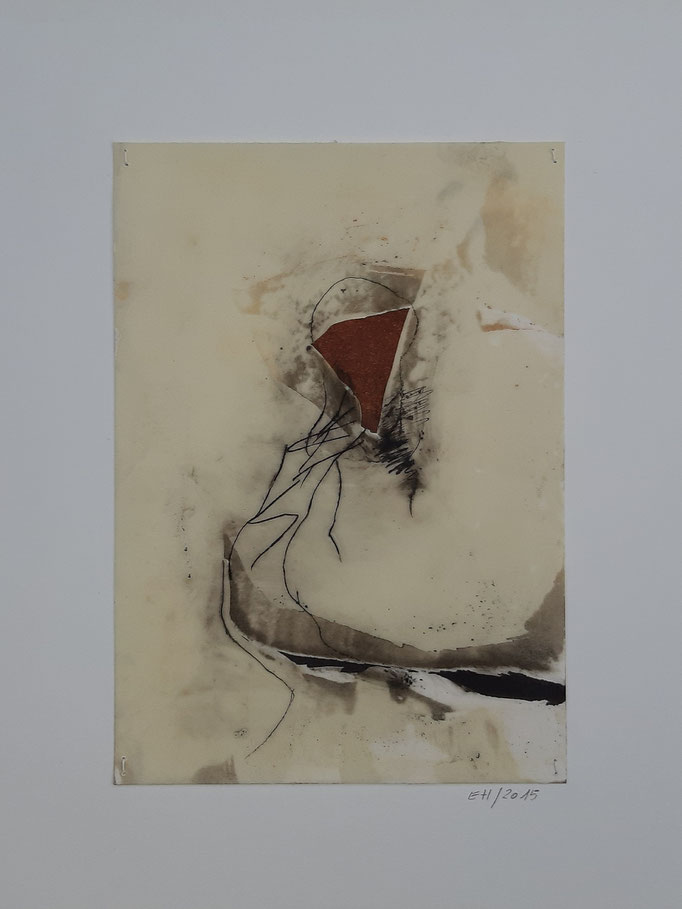 16 Wachs + Öl auf Papier 21 x 15 cm