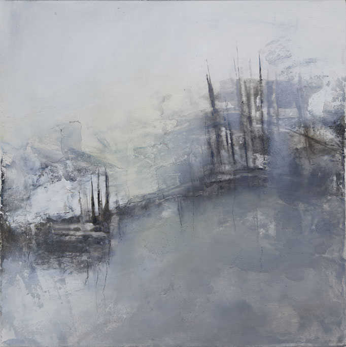 105 "Landscape 4" Mixed Media auf Leinwand 40 x 40 cm