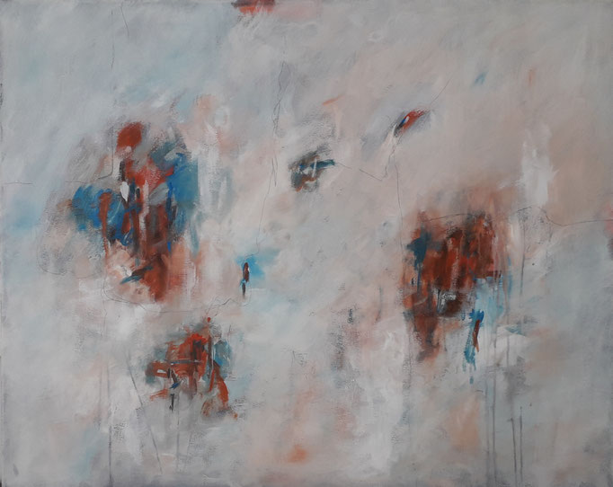 104 "Zufall" Acryl auf Leinwand 80 x 100 cm