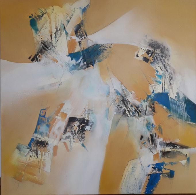 117 "Lichtblicke" Acryl auf Leinwand 100 x 100 cm