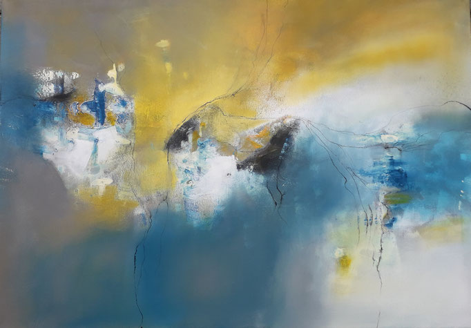 78  "Spuren des Lichts" Acryl auf Leinwand 70 x 100 cm