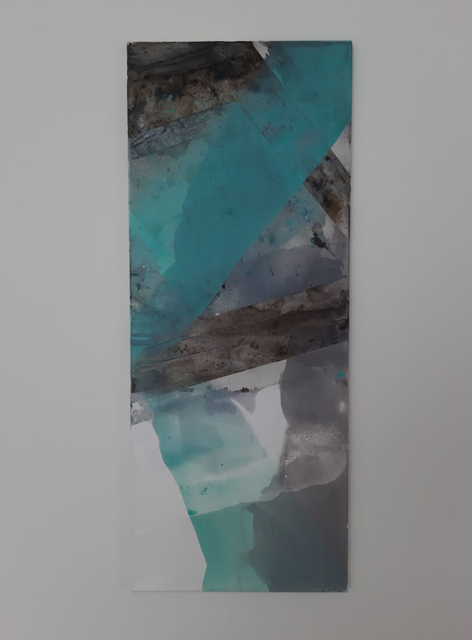 59 Mixed Media auf Leinwand 100 x 40 cm