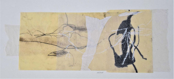 08 Collage auf Papier 25 x 55 cm