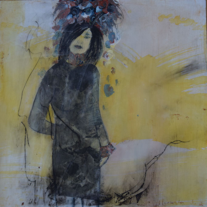 53 Mixed Media auf Holz 30 x 30 cm
