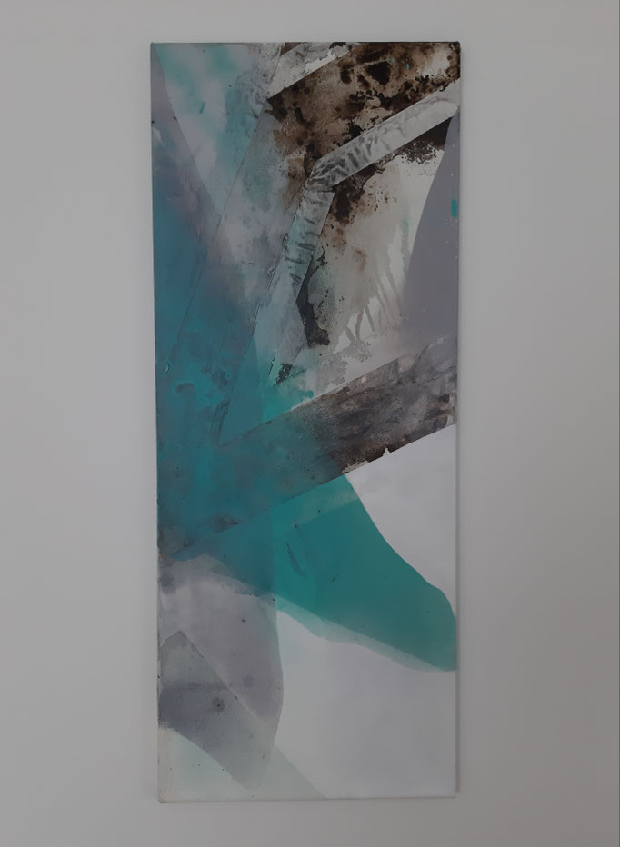 60 Mixed Media auf Leinwand 100 x 40 cm