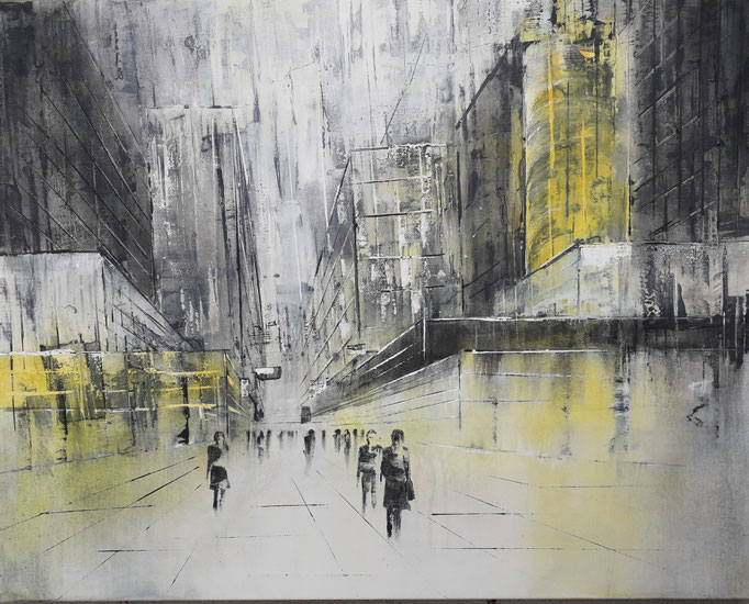 79 Cityscape 3 , Acryl auf Leinwand 80 x 100 cm