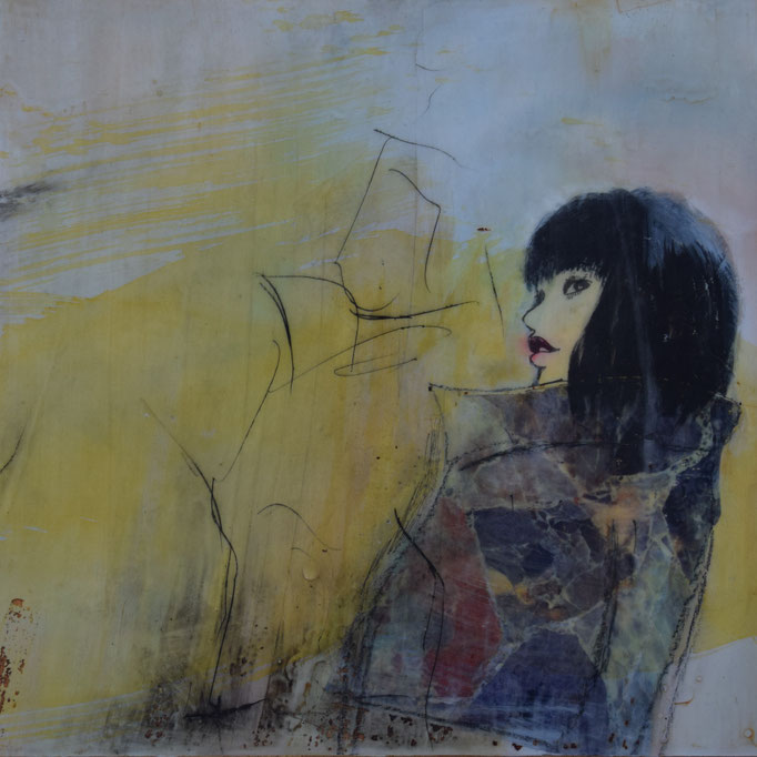 54 Mixed Media auf Holz 30 x 30 cm