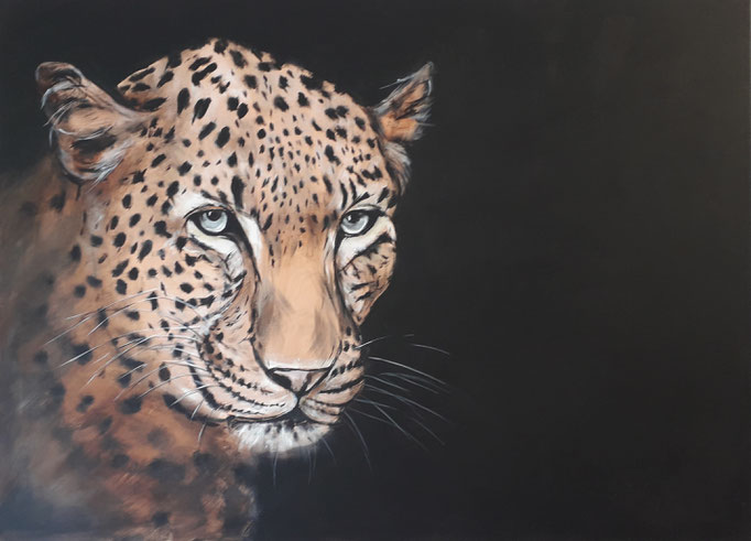 111 "Leopard" Acryl auf Leinwand 80 x 110 cm
