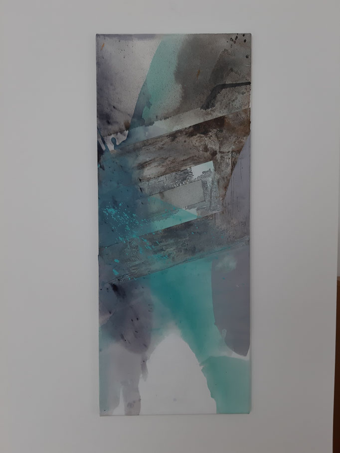 61 Mixed Media auf Leinwand 100 x 40 cm