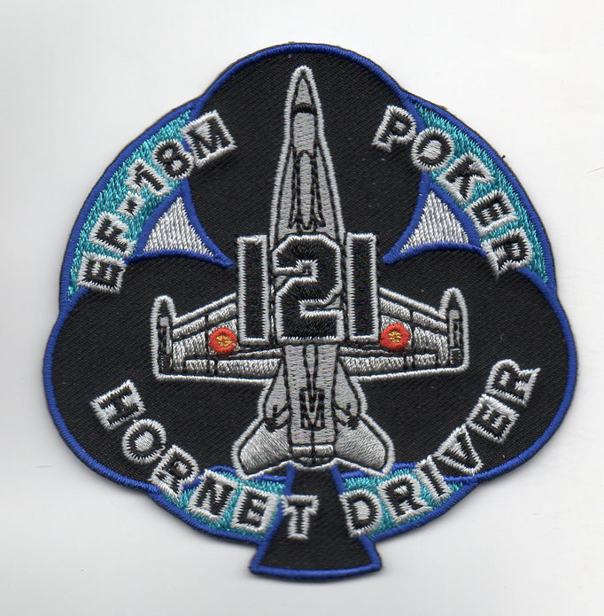 Parche de brazo del  Ala 12 121 Poker Hornet Driver Patch EF-18M