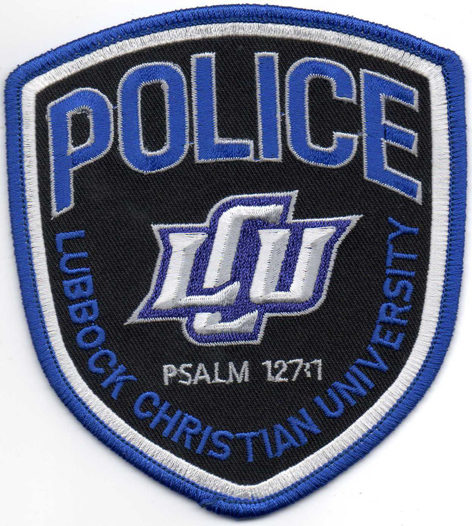 Parche de brazo de la Policía de la Universidad Cristiana de Lubbock