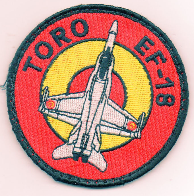 Parche de brazo del Escuadrón Toro de EF-18 de Zaragoza