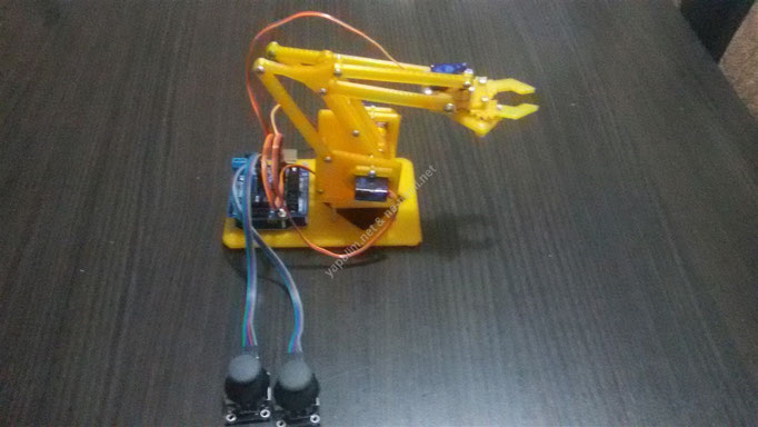 arduino ile joystick kontrollü robot kol nasıl yapılır