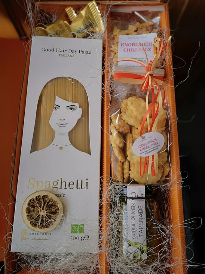 Geschenkbox für den Versand.