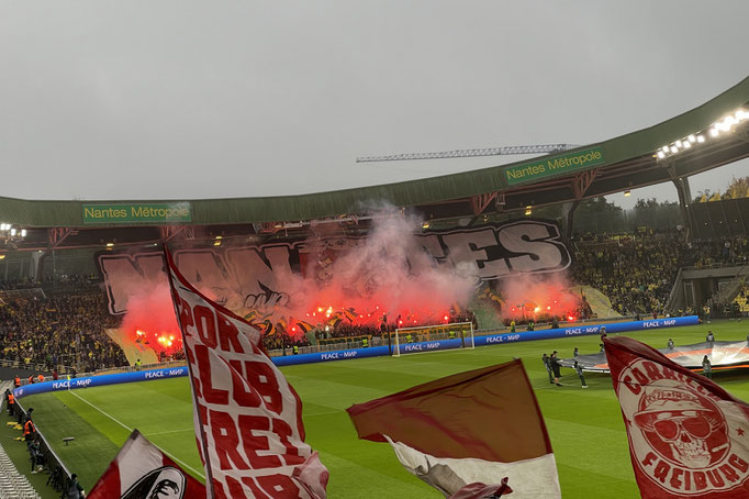 Stade Louis-Fonteneau  -  Blick auf die Heimat der Nantes-Anhänger "Loire-Tribüne"