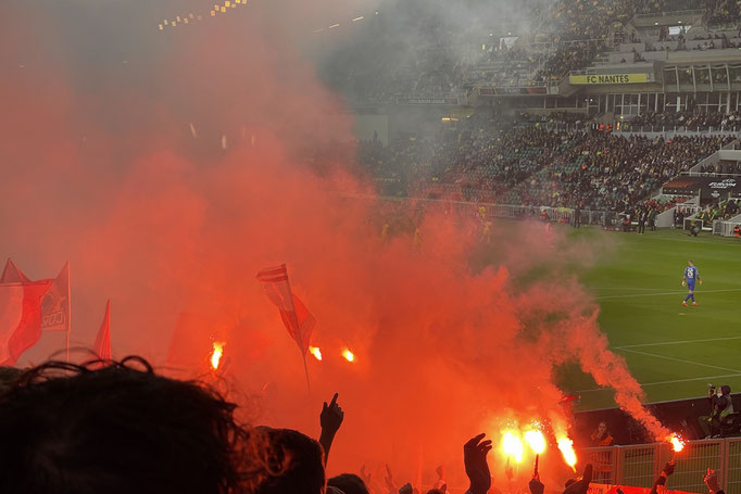 Stade Louis-Fonteneau  -  Gästeblock SC Freiburg