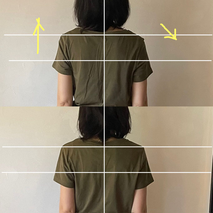 60代女性/自律神経失調症/HSP/腰痛　　　　 　(背中のねじれがあったので呼吸が苦しかったそうですがラクになりました）