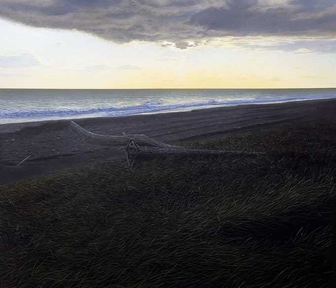 朝陽 | 2024 | 530×455㎜ | Oil on panel |個人蔵
