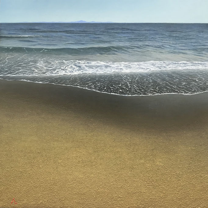 Nalu | 2018 | 410×410㎜ | Oil om panel |個人蔵