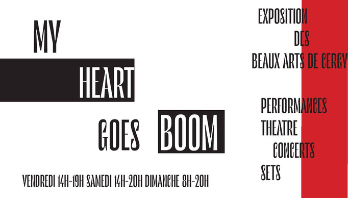 17-20/12/2020, exposition "My Heart Goes Boom", dans un squatte d'entreprise désaffectée, Montreuil