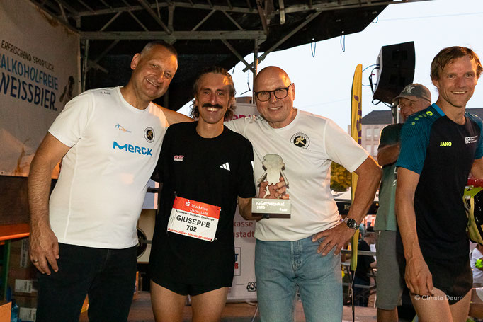 Darmstädter Lauf-Treff beim Darmstädter Merck Stadtlauf 2025, Foto: Christa Daum