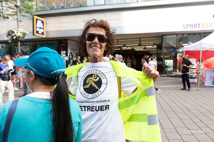 Darmstädter Lauf-Treff beim Darmstädter Merck Stadtlauf 2025, Foto: Christa Daum