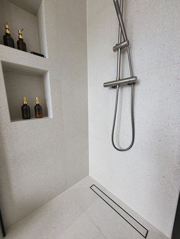 Eindresultaat - nissen douche