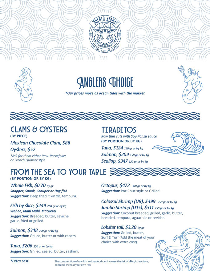 Anglers choice the best seafood in cancun