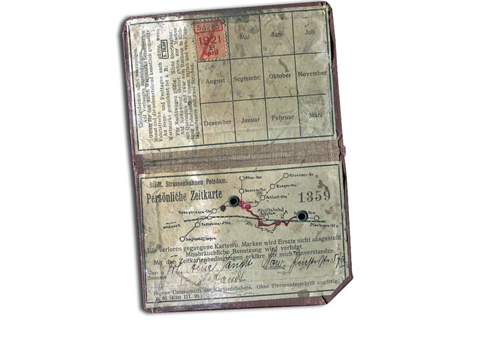 Zeitkarte von 1921