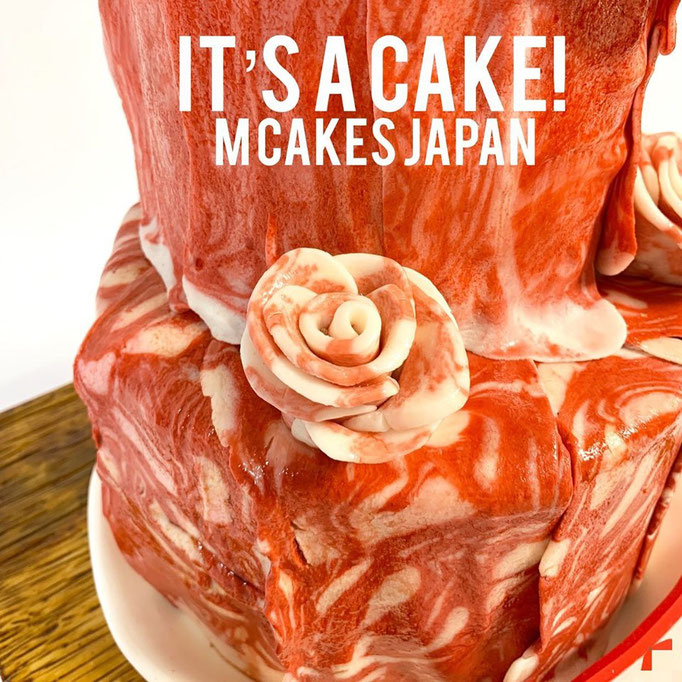 お肉デザイン３段ケーキ【誕生日/イベント/オーダーメイドケーキ】