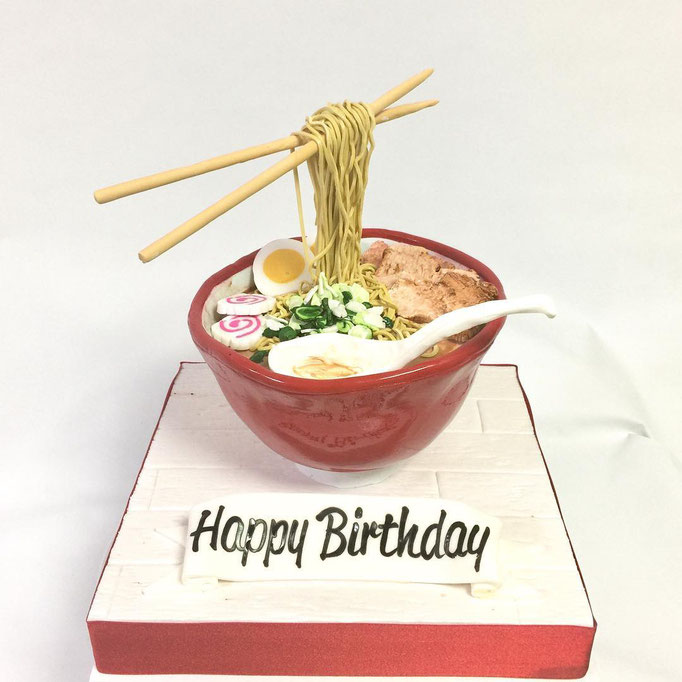 ラーメン立体ケーキ【誕生日/イベント/オーダーメイドケーキ】