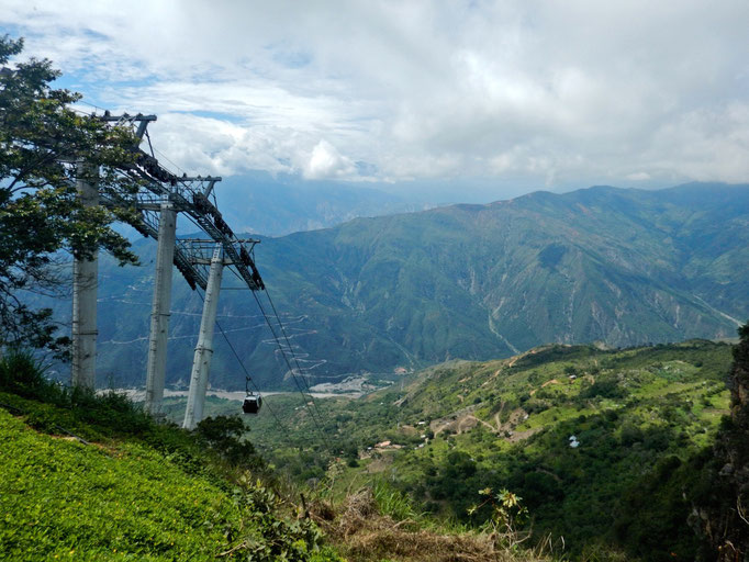 morgendliche Gondelfahrt im Parque Nacional Chicamocha