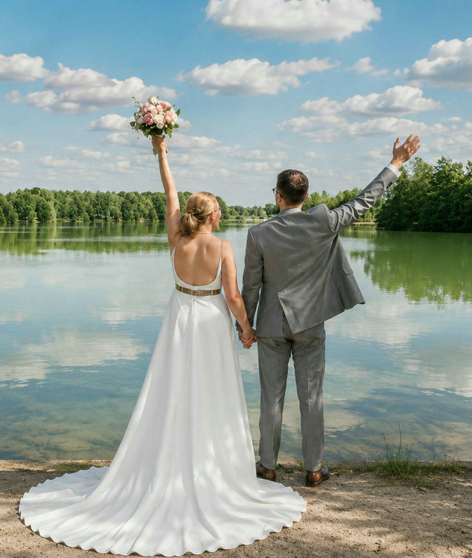 lockere Hochzeitsfotos - Fotograf für Hochzeit in Paderborn