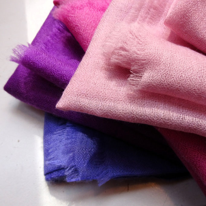 Lilac, Dahlia, Bubble gum and Soft pink