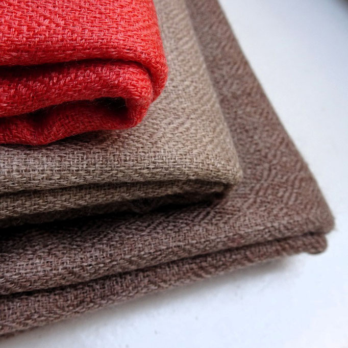 Brown, beige and orange
