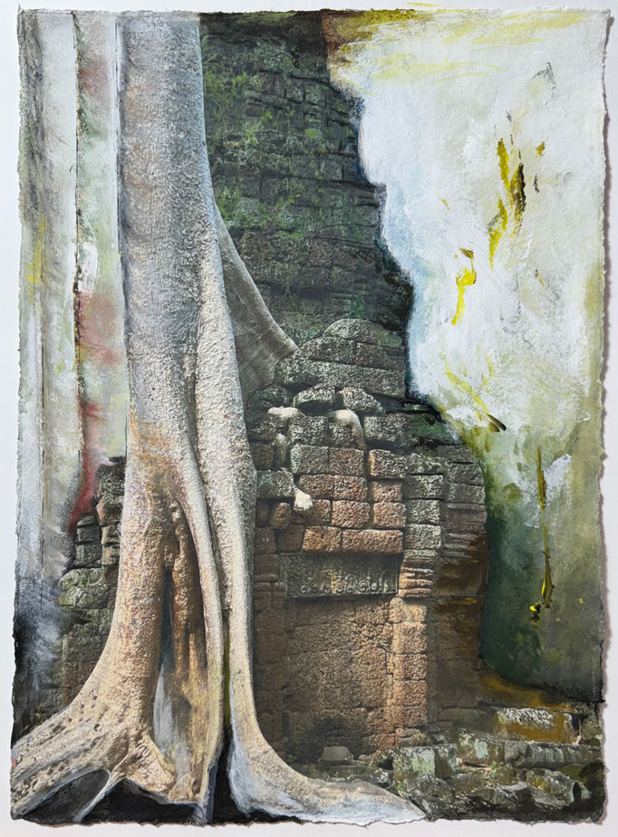 Standhaft 3, 30x40cm, Acryl auf Fotodruck, 2024