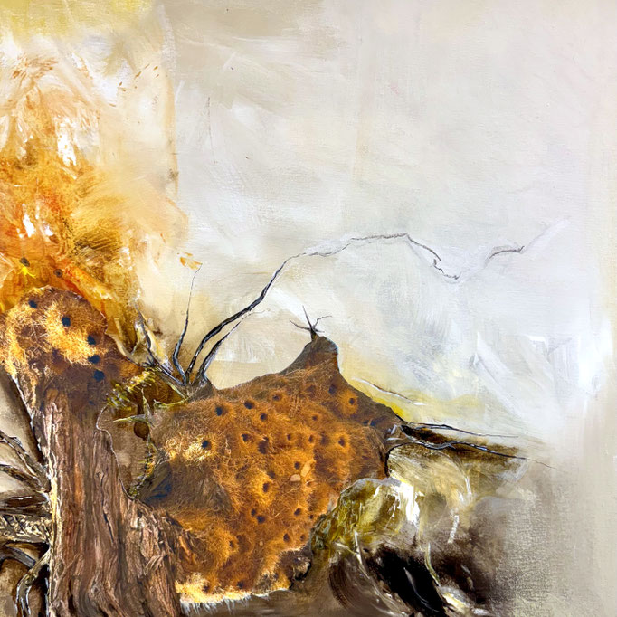 Afrika 3, 50x50cm, Foto und Acryl auf Leinwand, 2025