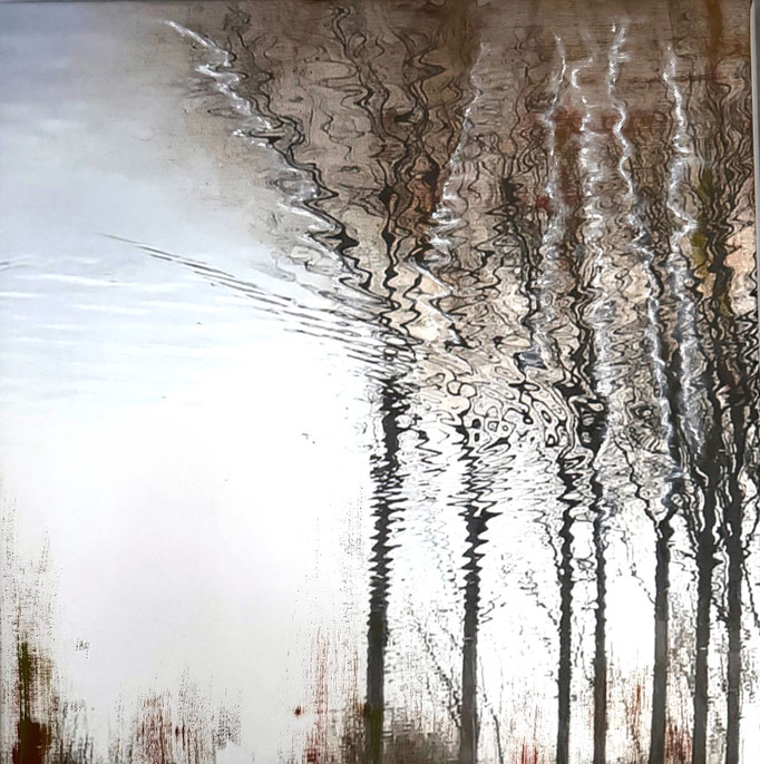 o.T., 50x50cm, Acryl auf FotoLeinwand, 2025